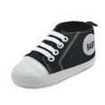 thumbnail image 1 of kpoplk Girl Sneakers Sports Shoes Prewalker Toddler Girls Shoes Colour First Soild Barefoot Walkers Kids Baby Baby Sneaker(Black), 1 of 5