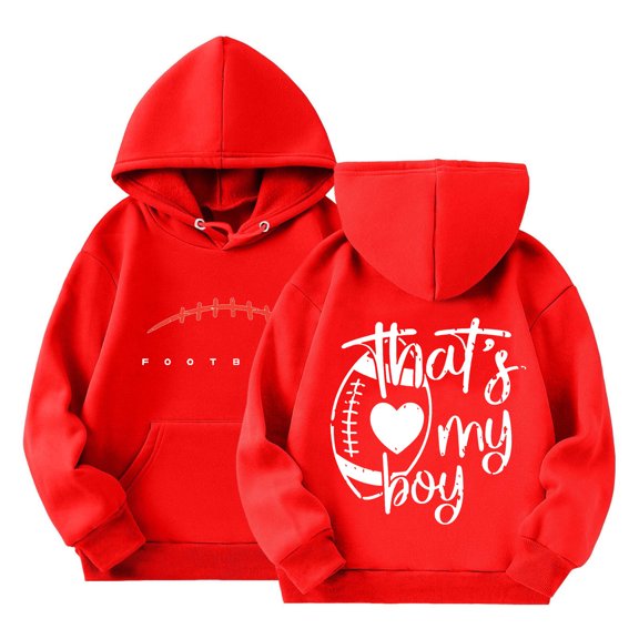 KPOPLK Fleece Hoodies Jacket for Boys Girls Full Zipper Long Sleeve Happy Halloween(5-6 Years,Red)