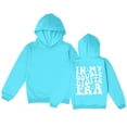 thumbnail image 1 of kpoplk Girls Fuzzy Fleece Pullover Hoodies Sweatshirt Casual Loose Outwear Coat with Pockets B,Blue, 1 of 2