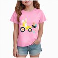 thumbnail image 1 of kpoplk Graphic Shirt for Teens Girl Y2K Graphic Short Sleeve Baggy Tee Shirts Vintage Aesthetic Coastal Tops(Pink,13-14 Y), 1 of 4