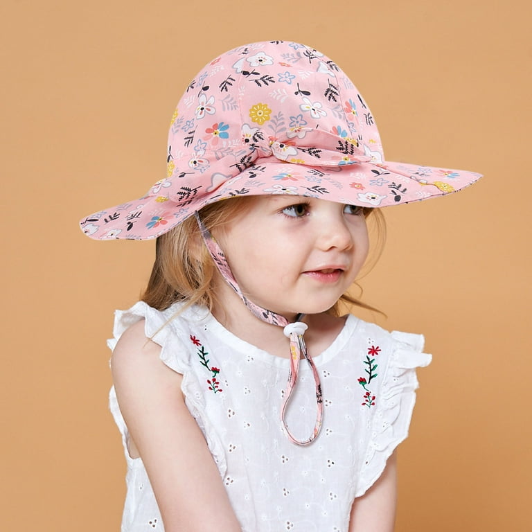 kpoplk Hats For Boys Hat Girls Hat Foldable Boys Fishing Mesh Kids Beach  Sun Kids Hat Summer Hat 1-5Y Sunscreen Bucket(D)