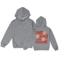 thumbnail image 1 of kpoplk Hoodies for Girls Drop Shoulder Long Sleeve Casual Pullover Sweatshirt B,Grey, 1 of 2