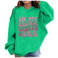 thumbnail image 1 of kpoplk Hoodies for Girls Drop Shoulder Long Sleeve Casual Pullover Sweatshirt(Green,A), 1 of 4