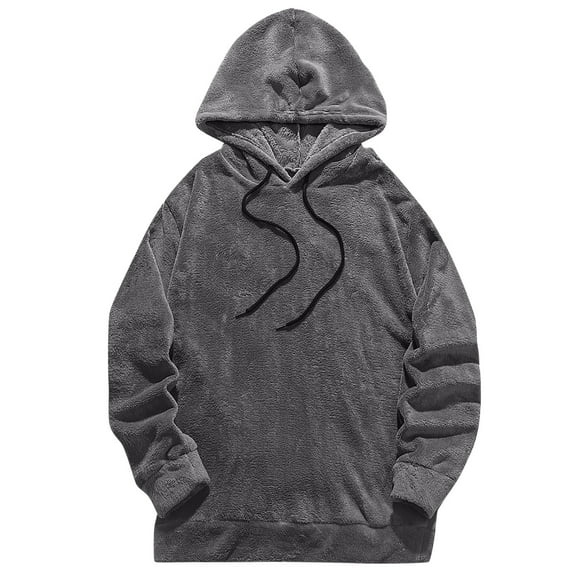 kpoplk Hoodies for Men Color Block Hoodie Lightweight Colorful Hooded Pullover Novelty Sweatshirt(Grey,M)