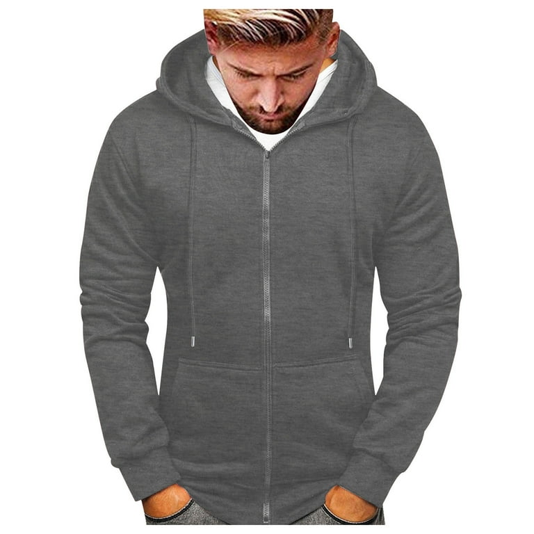 kpoplk Hoodies for Men Lined Warm Fleece Winter Hoodies