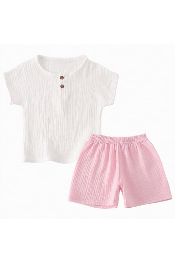 Kids Baby Boys Duck Hunter Clothes Mallard Duck Short Sleeve T-shirt Casual Shorts 2Pcs Toddler Hunting Baby Outfit(Pink,2-3 Y)