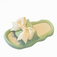 thumbnail image 1 of kpoplk Kids Slide Sandals EVA Cloud Slippers Open Toe Soft Slides Lightweight Non-slip Unisex Children Cozy Summer Flip Flop Shoes(Green,12), 1 of 5