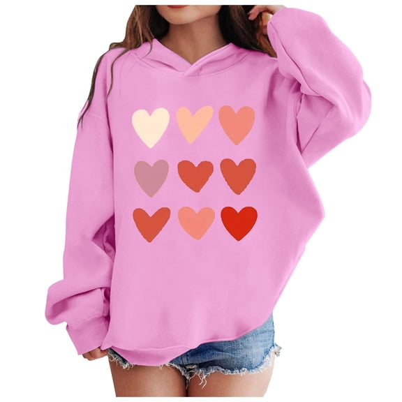 kpoplk Kids' Soft Brushed Fleece Casual Basic Pullover Hooded Sweatshirt Hoodie for Boys or Girls(Pink,18-24 Months)