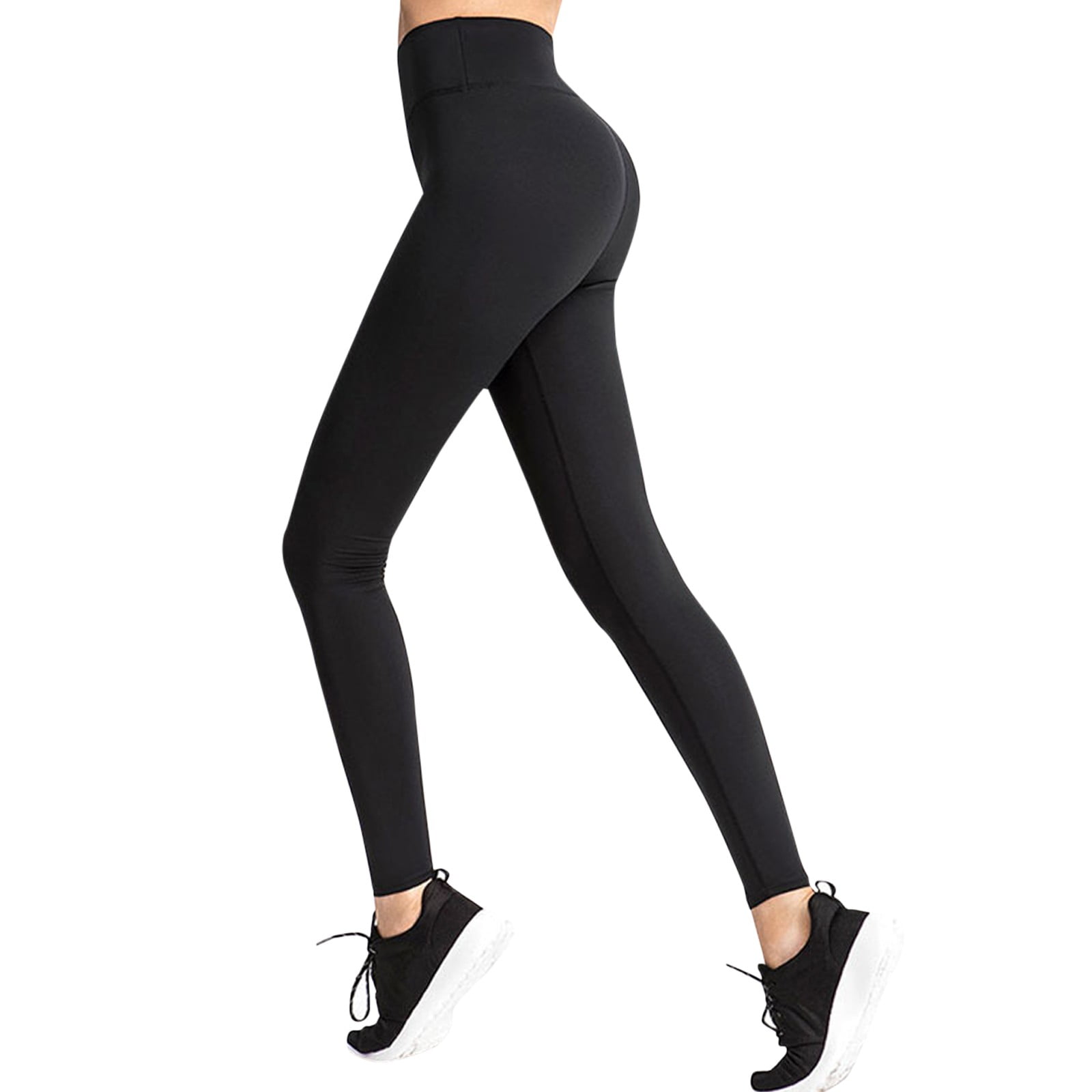 Side Pockets,Extra Tall Womens Yoga Workout Leggings Extra  Long Active Pants,34,Black,Size XL