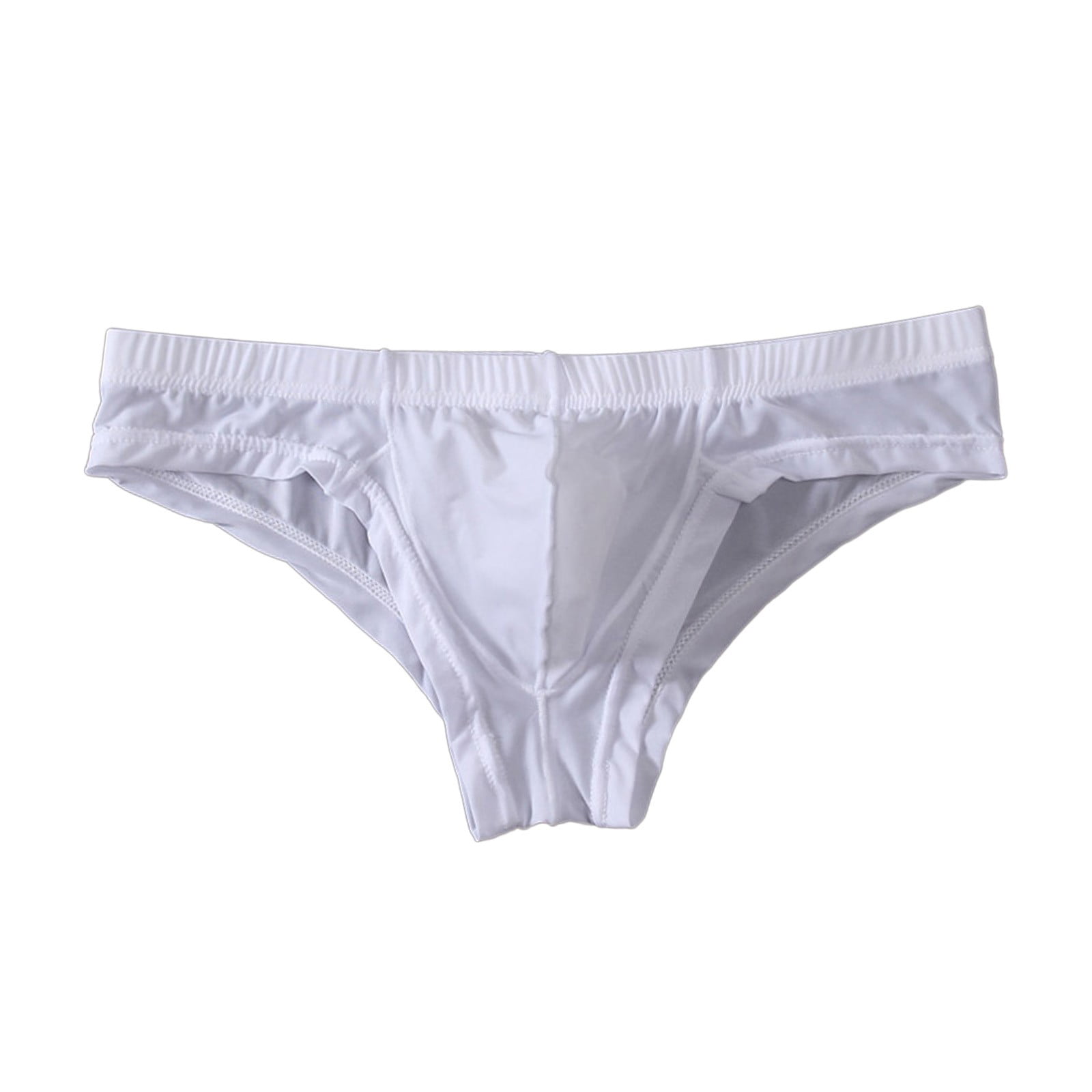 kpoplk Men Underwear Mens Briefs Men Casual Fashion Elastic-Waisted  Breathable Boxers Briefs(White,XL)
