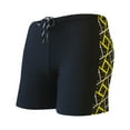 thumbnail image 1 of kpoplk Men's Beach Shorts Bathing Suits with Mesh Lining Yellow,XXL, 1 of 6