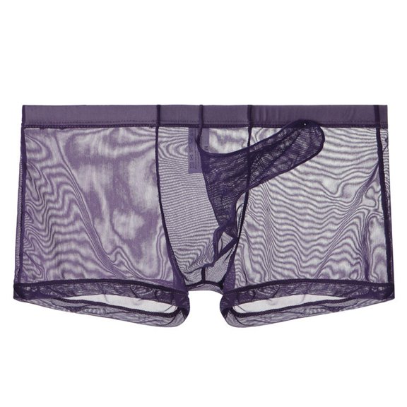 kpoplk Men's Boxer Shorts Men's Classic Fit Cotton Boxer Briefs, Trunks & Long Leg Available(Purple,L)