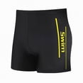 thumbnail image 1 of kpoplk Men's Classic Solid Swim Briefs Sexy Bikini Underwear Beach Tan Through Full Coverage Swimwear Size XXXXL,Yellow, 1 of 9