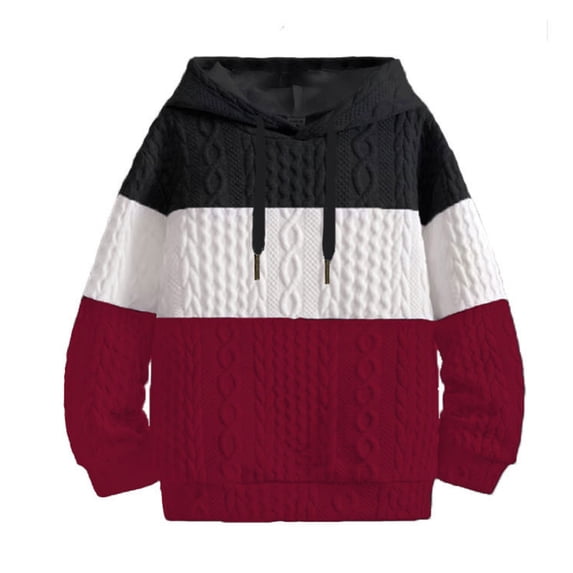 kpoplk Men's Hoodies Pullover Soft Hooded Sweatshirts Long Sleeve Casual Hoodies with Zipper Pocket(Black,XXL)