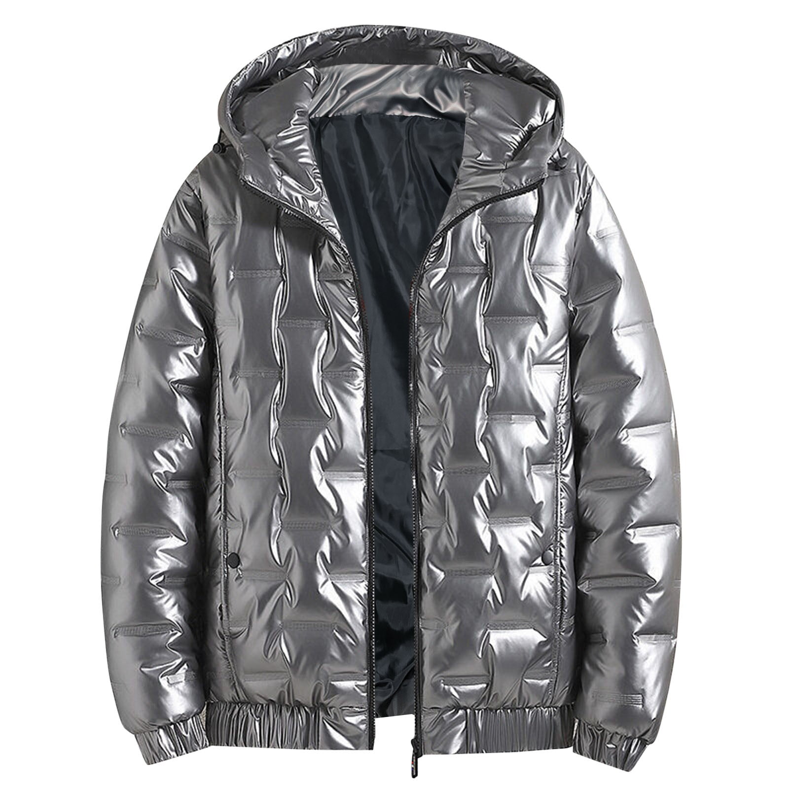 kpoplk Men's Lightweight Puffer Jacket Men Jacket Warm Overcoat Outwear