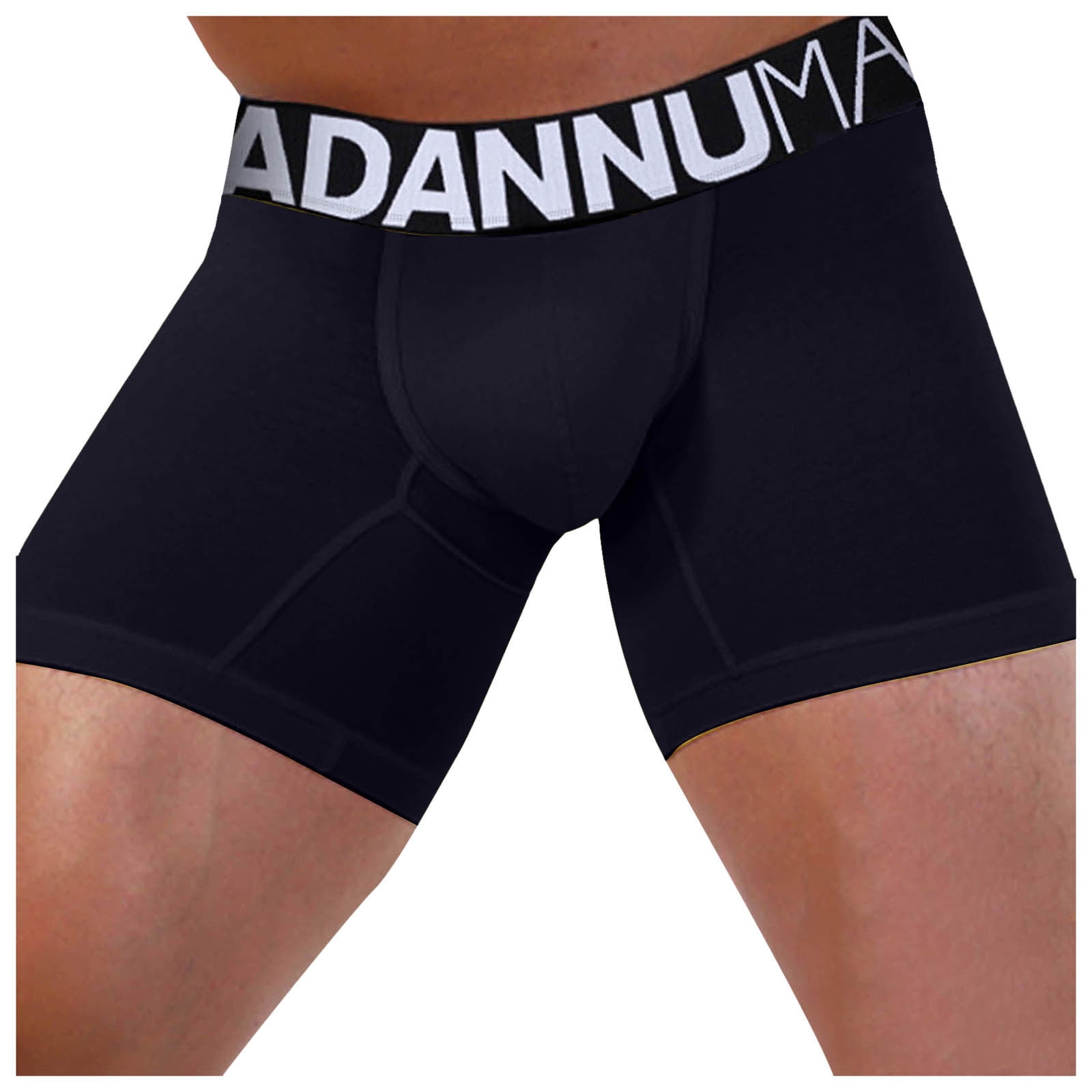 kpoplk Men's Novelty Boxer Briefs Boxer Shorts Underwear for Men No Fly Black,L