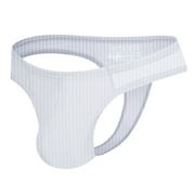 kpoplk Men's Padded Enhancing Underwear Rounderbum Brief White,L
