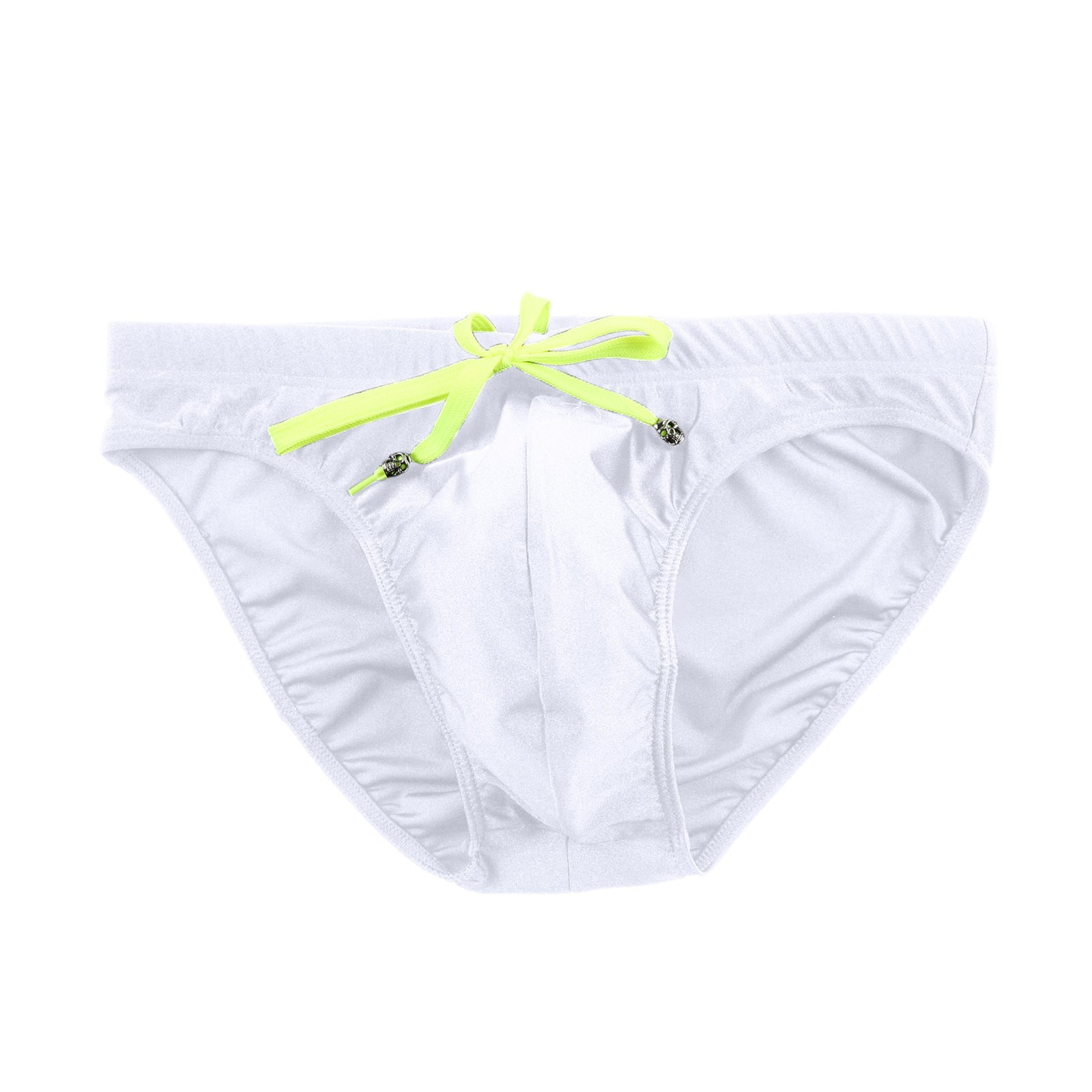 kpoplk Men's Padded Enhancing Underwear Rounderbum Brief White,XL