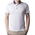 thumbnail image 1 of kpoplk Men's Polo Shirts Men's Golf Polo Shirts Outdoor Pique Short Sleeve Hiking Shirts Golf Polos for Men(3XL,White), 1 of 5