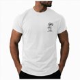 thumbnail image 1 of kpoplk Men's Relaxed Fit Graphic T-Shirt Short Sleeve Crew Neck Soft Cotton Blend Funny Print Casual Summer Tee Top for Everyday Size XL,White, 1 of 5
