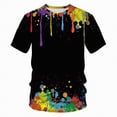 thumbnail image 1 of kpoplk Men's Retro Summer T-Shirt Big and Tall Relaxed Fit Short Sleeve Crew Neck Soft Cotton Blend Cool Vintage Graphic Tee Size S,Black, 1 of 4