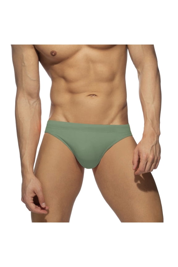 Men's Sexy Low Rise Mesh Thong Swim Briefs Drawstring Bikini Sport Swimsuit AG,M