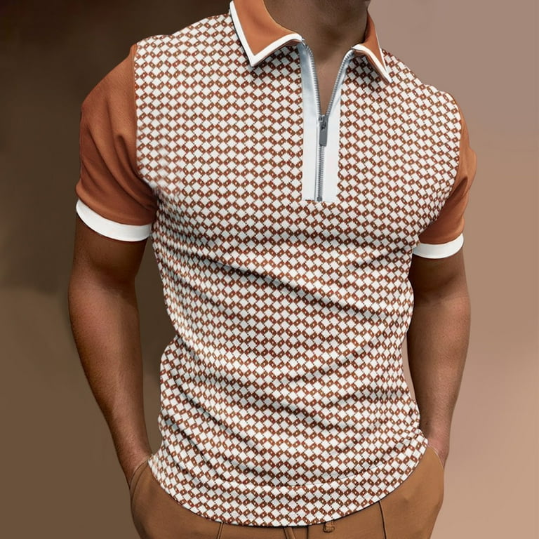 2023 Men Breathable High Quality Short Sleeve Knitted Polo Shirt