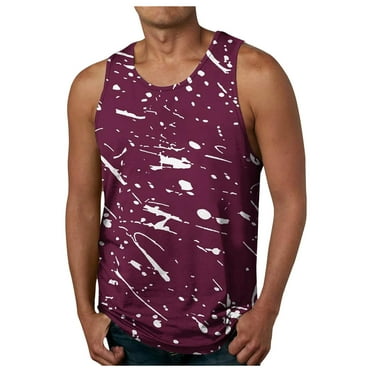 kpoplk Men's Sports Tank Tops Athletic Gym Bodybuilding Fitness Sleeveless Shirts for Beach Running Workout,XXL