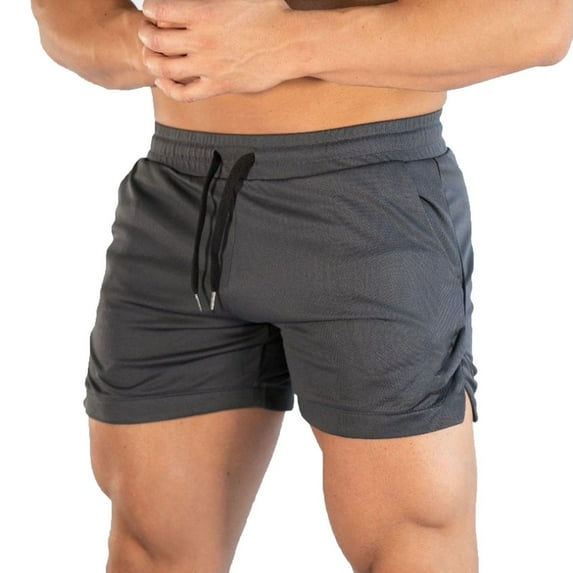 kpoplk Men's Square Leg Swim Briefs Swimsuit Swimwear Bathing Suit Swimming Trunks Grey,L