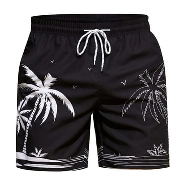 kpoplk Men's Swim Trunk with Liner Bathing Suit Quick Dry Swim Shorts with Boxer Brief Liner(Black,3X-Large)