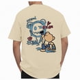 thumbnail image 1 of kpoplk Men's T-Shirt Big and Tall Relaxed Fit Short Sleeve Crew Neck Soft Cotton Casual Summer Tee Top Size XXXL,Beige, 1 of 7