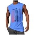 thumbnail image 1 of kpoplk Men's Tank Tops 3D Printed Graphic Sleeveless Muscle Tank Tops Mens Shirt for Workout Gym Jogging Blue,M, 1 of 4