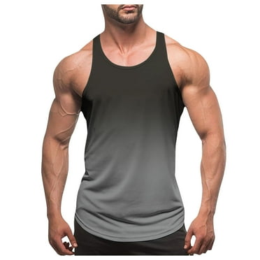 kpoplk Men's Workout Tank Tops Sleeveless Shirts for Men Muscle Moisture Wicking Bodybuilding Gym Lightweight,3XL Black