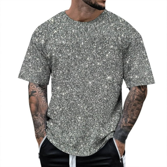 kpoplk Mens American Graphic Tees Casual Crewneck Short Sleeve Tshirt 3D American Flag Pattern Patriotic T Shirts(Clear,XXL)