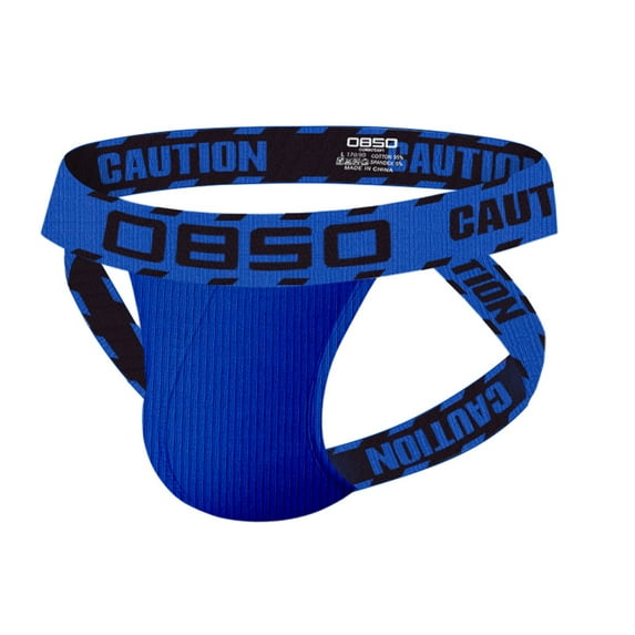 kpoplk Mens Bikini Pouch Soft Full Coverage Lingerie Low Waist Thong Underwear Blue,M