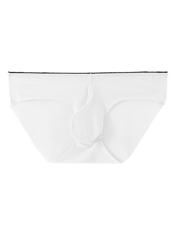 Mens Briefs Underwear Men Low Rise Ice Silk Lightweight Stretch Smooth Comfy Tagless Undies White,3XL
