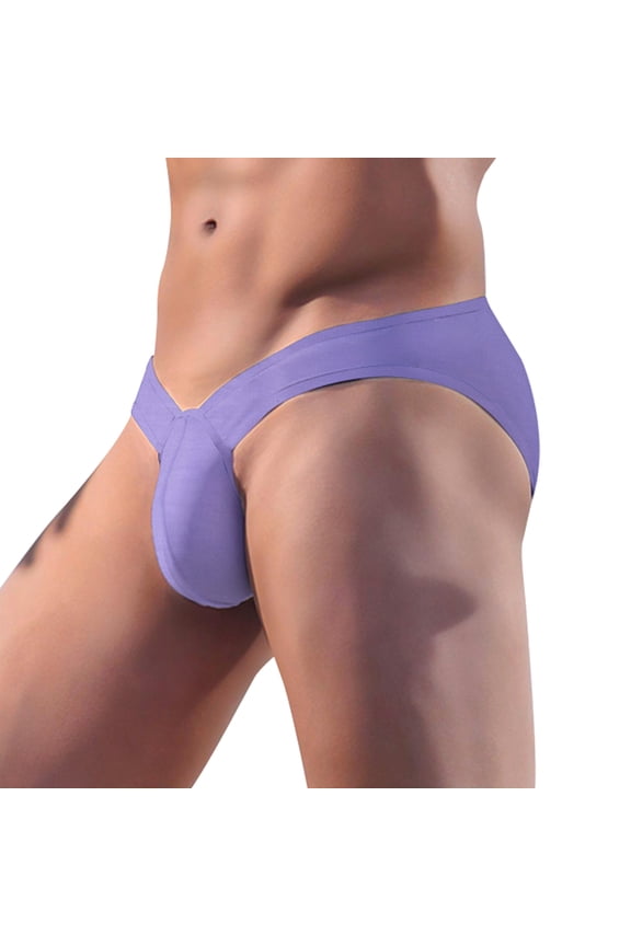 Mens Briefs Underwear Mens Low Rise Briefs for Men Purple,M