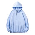 thumbnail image 1 of kpoplk Mens Hoodie Sweatshirt for Men Men's Hoodies Graphic Print Hoodies Pullover Sweatshirt Pockets Sky Blue,5XL, 1 of 5