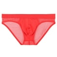 thumbnail image 1 of kpoplk Mens Low-Rise Brief Underwear Bikini Briefs Red,XL, 1 of 7