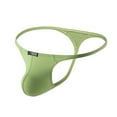 thumbnail image 1 of kpoplk Mens Mesh Briefs Soft Breathable Pouch Underwear Green,M, 1 of 6