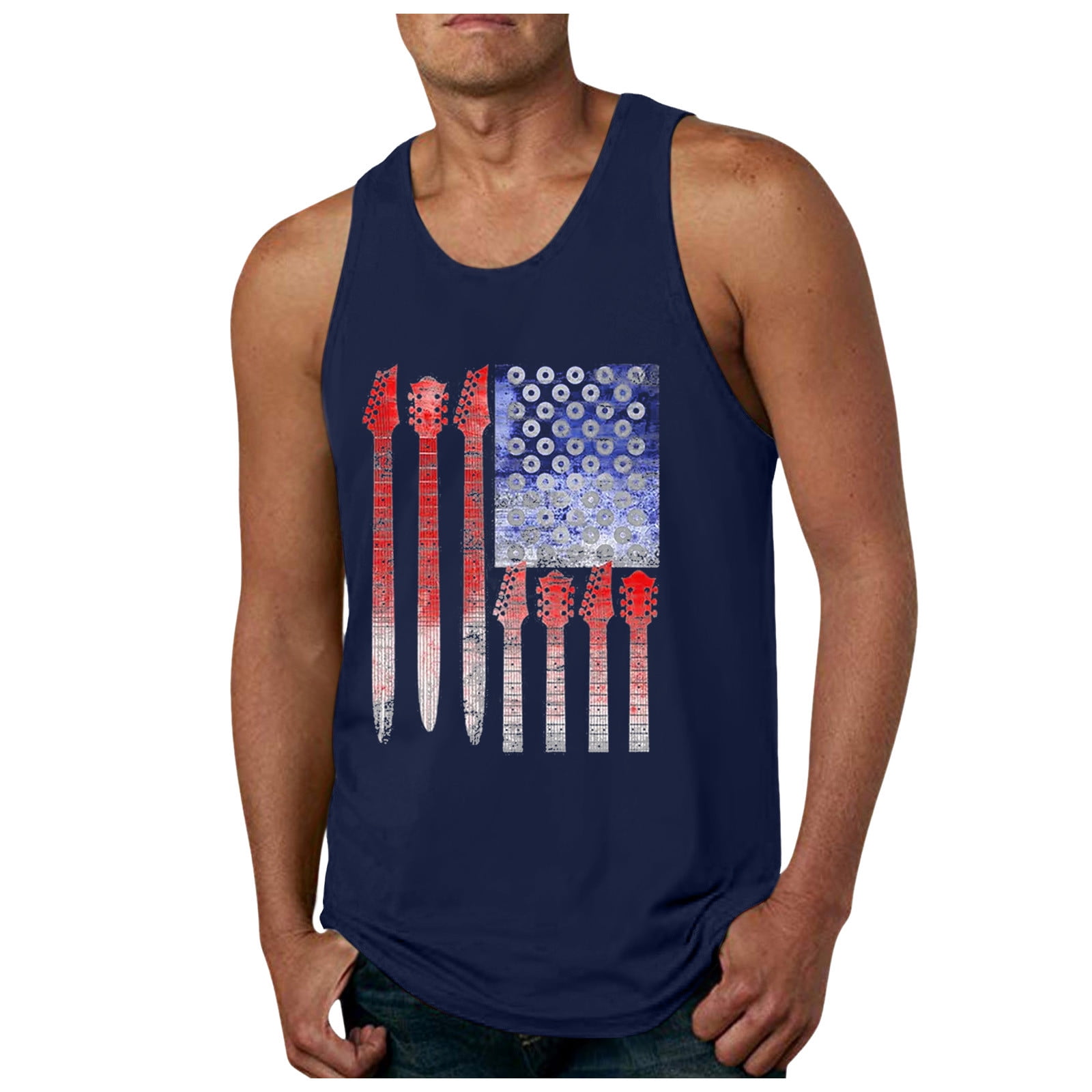Débardeur (tank Top) Arans Den - Taille XL - Couleur Marron (tan) à Motif Drapeau - Occasion Très Bon état