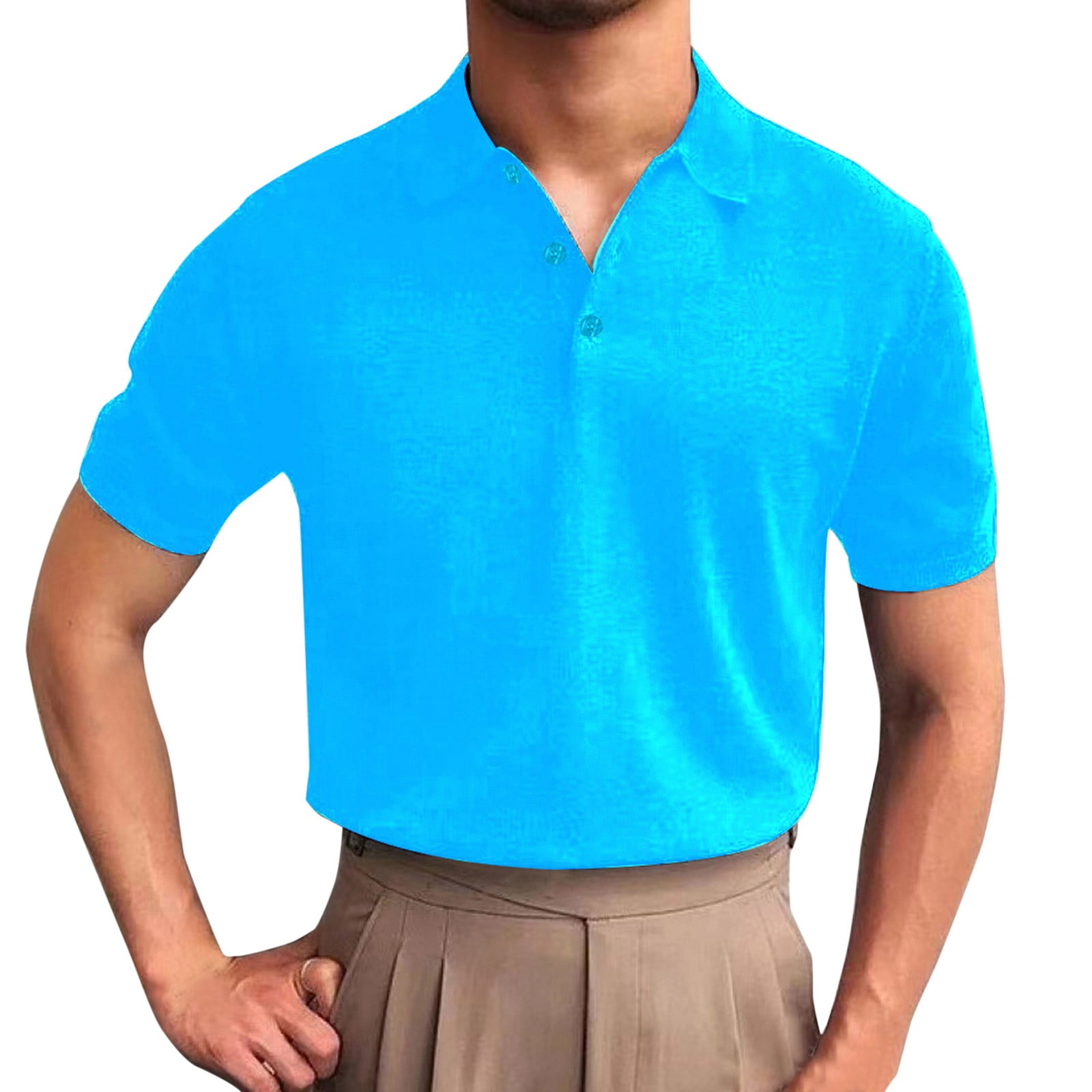 kpoplk Mens Polo Shirts Short Sleeve Men's Polo Shirts Short Sleeve ...