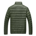 thumbnail image 1 of kpoplk Mens Puffer Jackets Padded Zip Up Stand Collar Puffy Winter Coats Jackets Army Green,4XL, 1 of 3