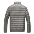 thumbnail image 1 of kpoplk Mens Puffer Jackets Padded Zip Up Stand Collar Puffy Winter Coats Jackets Grey,4XL, 1 of 3