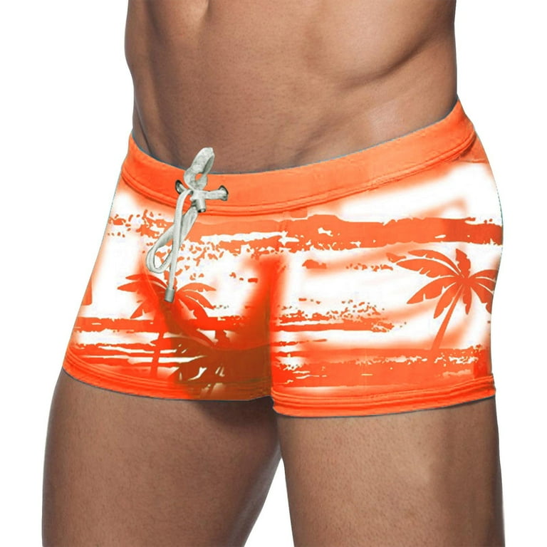 kpoplk Mens Swim Trunks Retro Swim Shorts with Mesh Vintage 80s