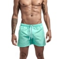 thumbnail image 1 of kpoplk Mens Swim Trunks with Compression Liner Swim Shorts Quick Dry Shorts(Mint Green,X-Large), 1 of 7
