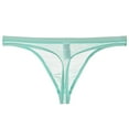 thumbnail image 1 of kpoplk Mens Thong Underwear Mens Ultra Attractive Side Style Waistband Bikini Brief Thong Underwear(Light Blue,XL), 1 of 5