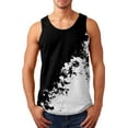 thumbnail image 1 of kpoplk Mens Workout Tank Tops,Workout Tank Tops for Men Printed O Neck Loose Fit Sportswear Quick Dry Casual Fitness Bodybuilding Muscle Tee White,5XL, 1 of 5