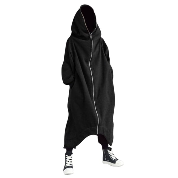 kpoplk Mens Zip up Hoodie Color Block Long Sleeve Casual Sweatshirt Sport Outwear with Pocket XXL,Black