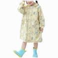 thumbnail image 1 of kpoplk New Raincoat Kids Waterproof Toddler Kids Baby Girls Solid Color Rainwear Children Raincoat Waterpoof Rain Hooded Jacket Coat Hoodies Breathable Kids Rain Jackets(Yellow,L), 1 of 6